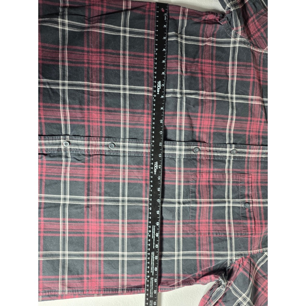 Orvis Mens XL Shirt Classic Collection Plaid Long Sleeve Button Down Red Black - Picture 5 of 14